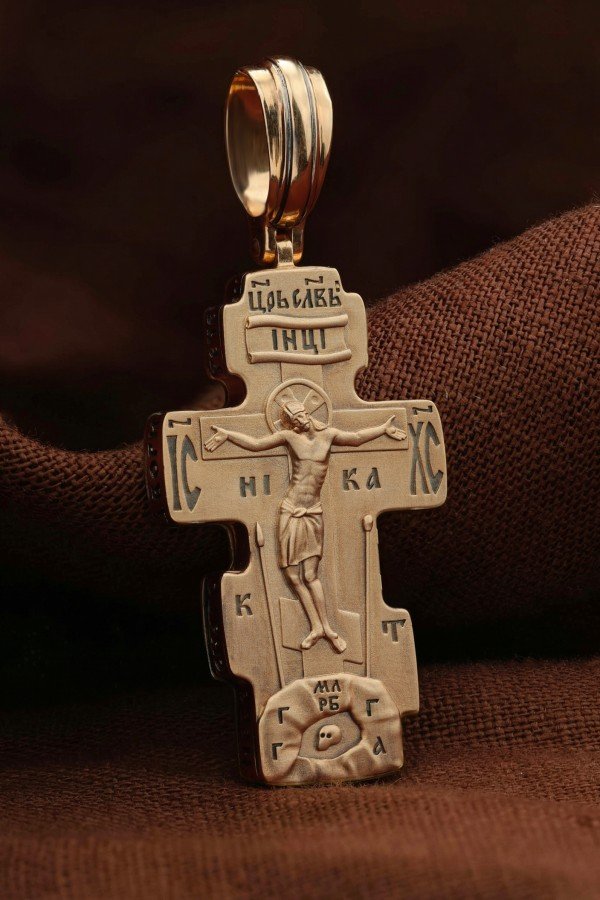 Крест из золота 585 пробы