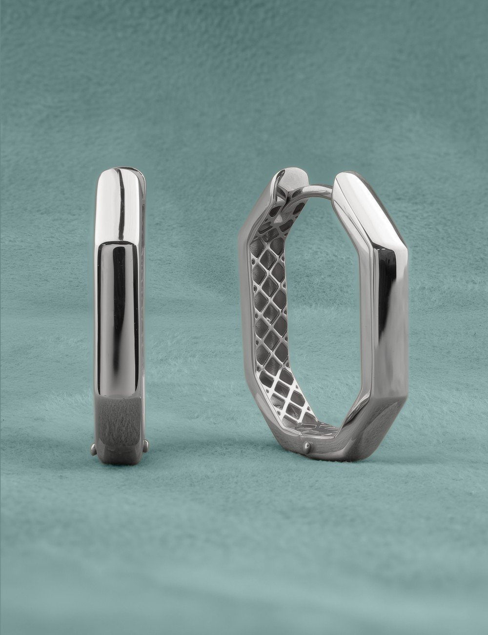 Серьги из белого золота 585 пробы