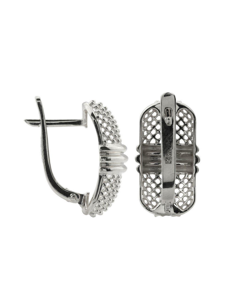 Серьги из белого золота 585 пробы