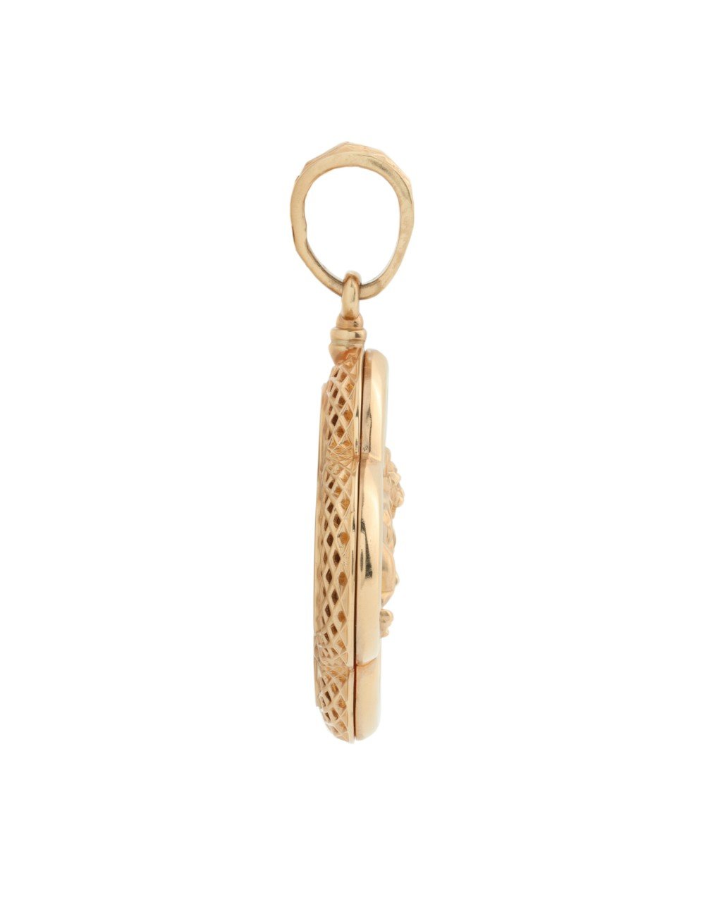 Подвеска из золота 585 пробы c эмалью и перламутром