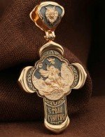 Крест из золота 585 пробы