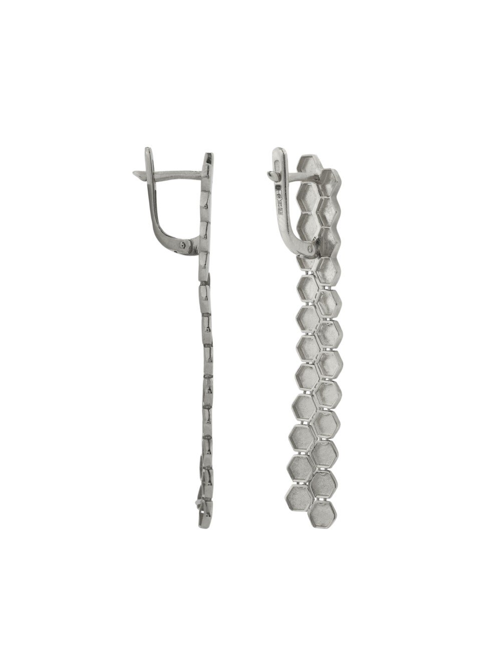 Серьги из белого золота 585 пробы