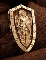 Образок из золота 585 пробы c деревом груши