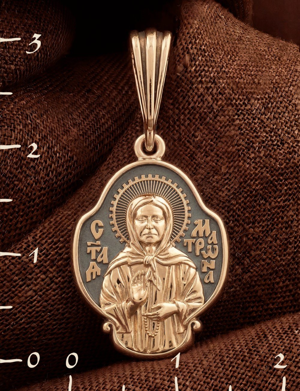 Образок из золота 585 пробы