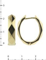 Серьги из лимонного золота 585 пробы