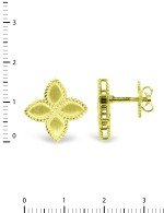 Серьги из лимонного золота 585 пробы