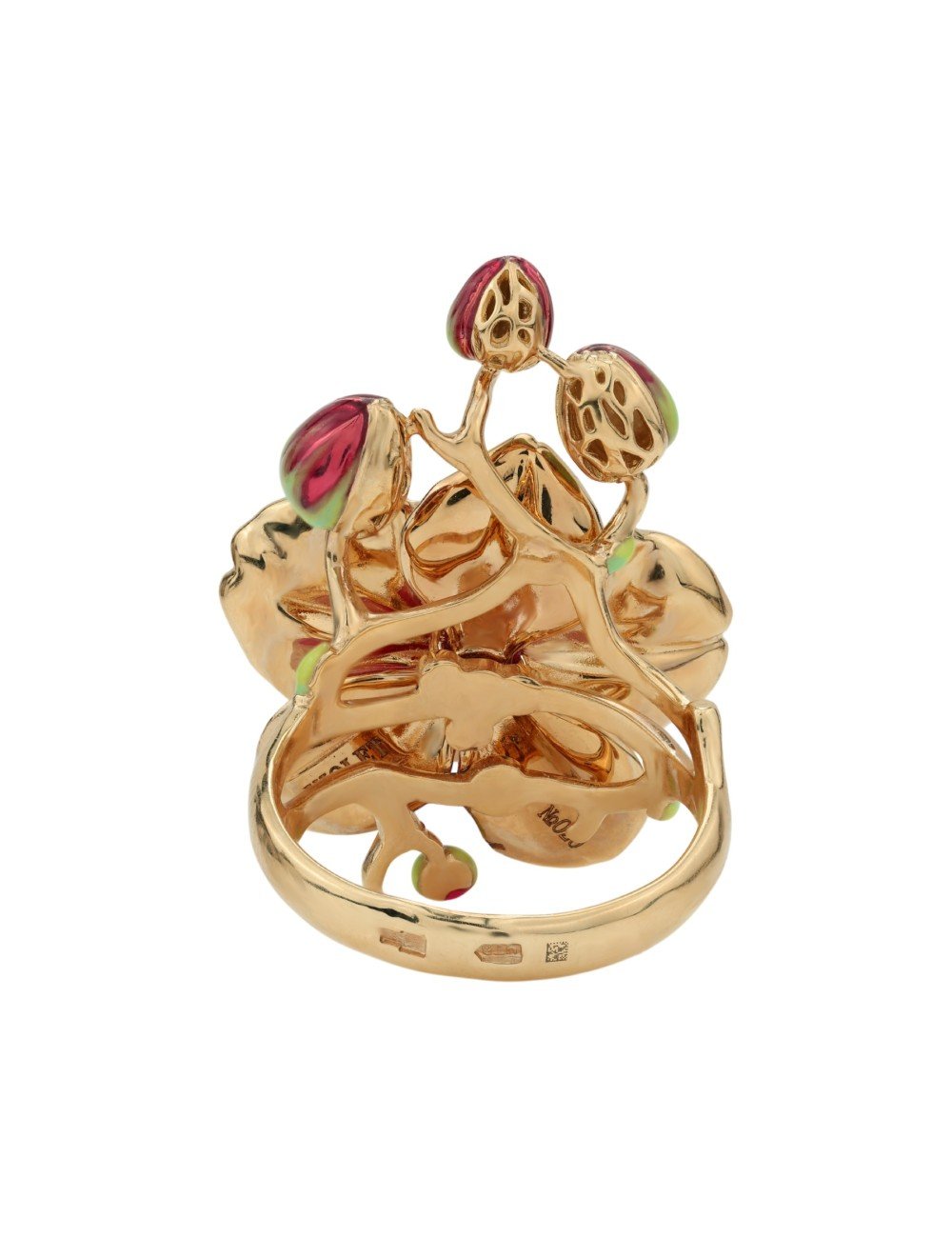 Кольцо из золота 585 пробы c эмалью