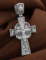 Крест из белого золота 585 пробы