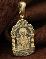 Образок из лимонного золота 585 пробы