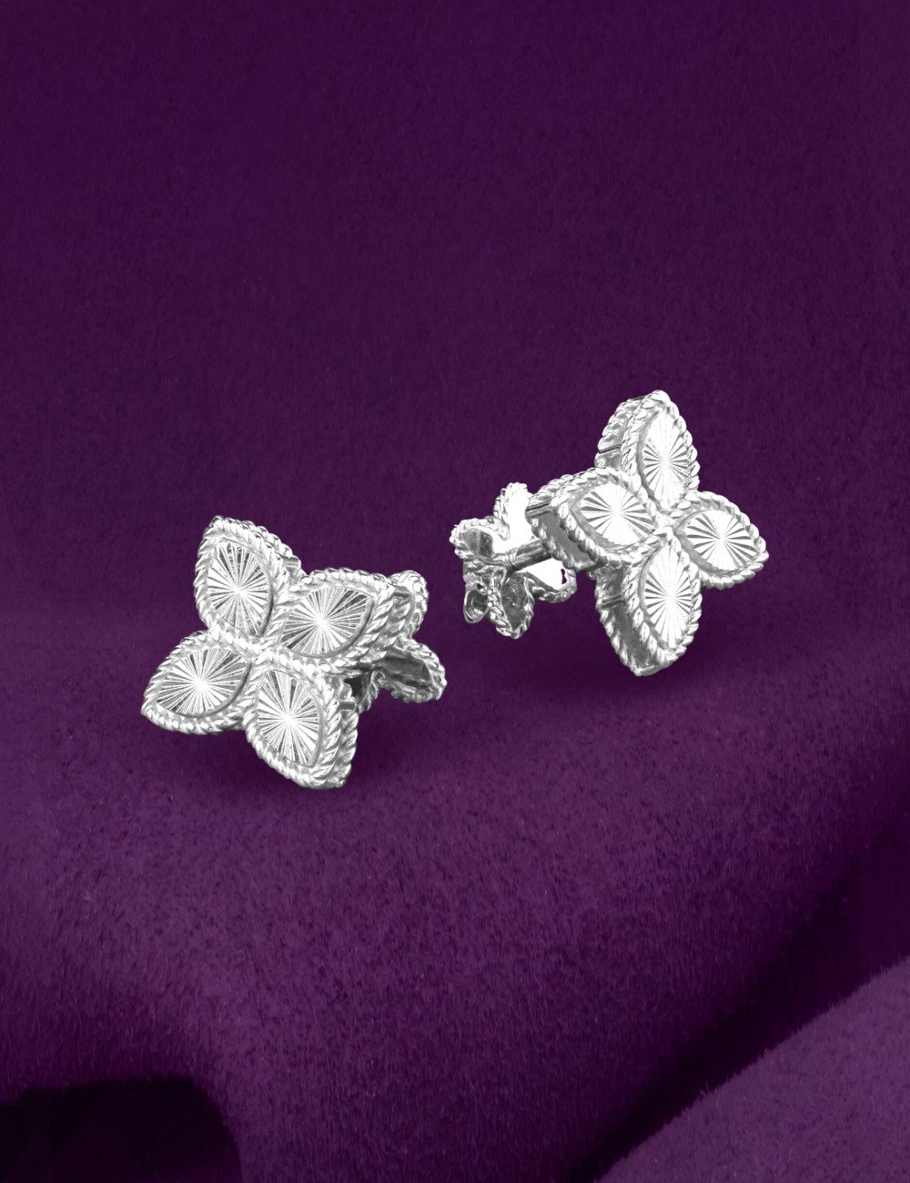 Серьги из белого золота 585 пробы