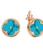 Серьги из золота 585 пробы c бирюзой