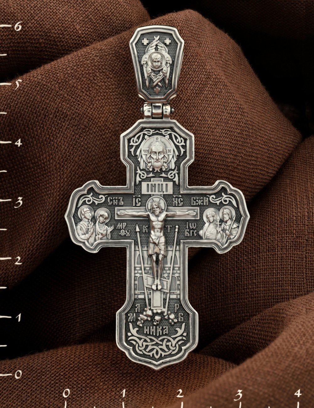 Крест из серебра 925 пробы