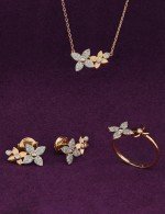 Серьги из золота 585 пробы c бриллиантами