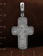 Крест из белого золота 585 пробы