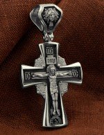 Крест из белого золота 585 пробы