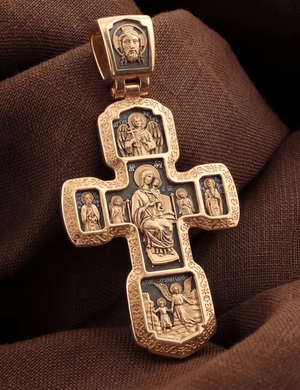 Крест из золота 585 пробы