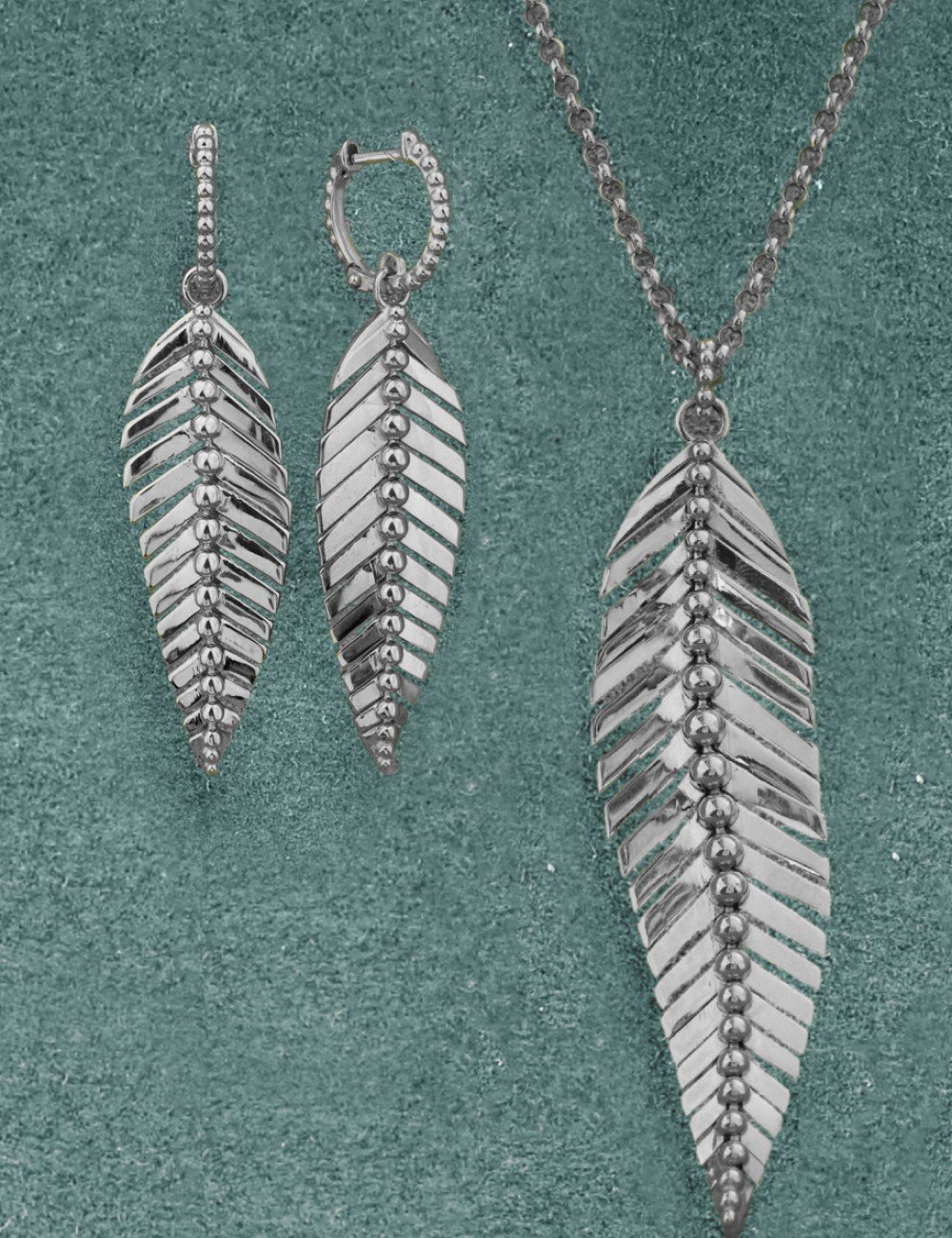 Серьги из белого золота 585 пробы