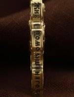 Крест из лимонного золота 585 пробы
