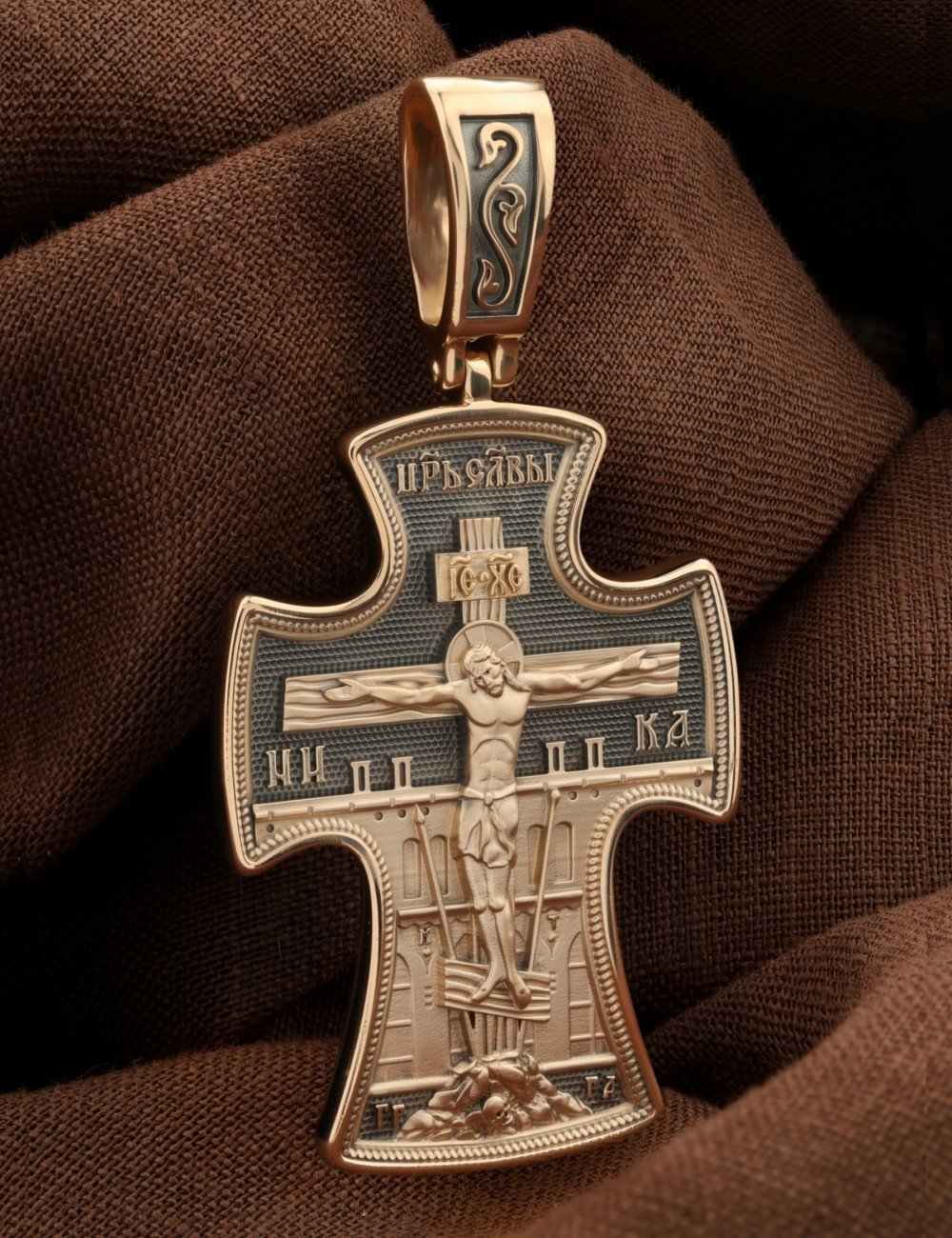 Крест из золота 585 пробы