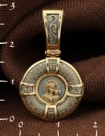 Образок из лимонного золота 585 пробы