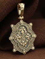 Образок из лимонного золота 585 пробы
