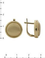 Серьги из лимонного золота 585 пробы