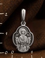 Образок из белого золота 585 пробы