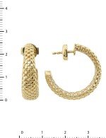 Серьги из лимонного золота 585 пробы