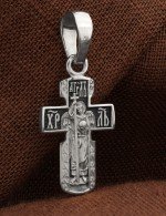 Крест из белого золота 585 пробы