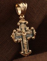 Крест из золота 585 пробы