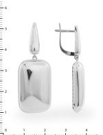 Серьги из белого золота 585 пробы