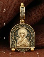 Образок из лимонного золота 585 пробы