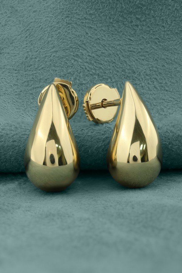 Серьги из лимонного золота 585 пробы
