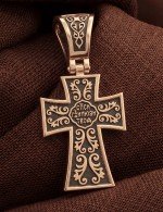 Крест из золота 585 пробы