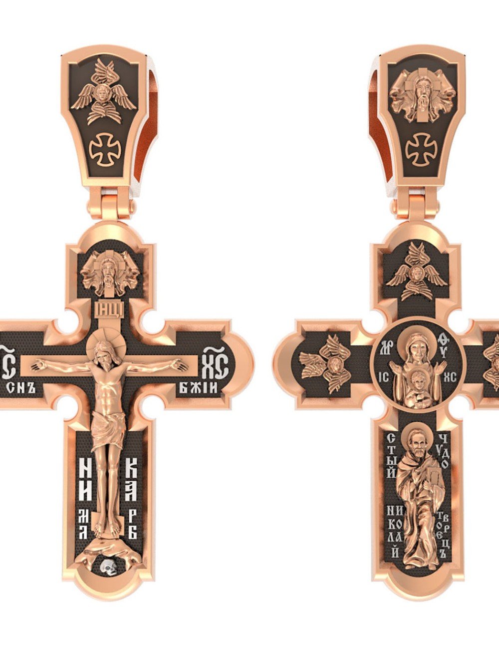 Крест из золота 585 пробы