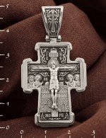 Крест из белого золота 585 пробы
