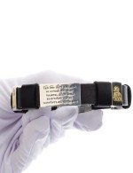 Браслет из серебра 925 пробы и золота 750 пробы c кожаным шнурком