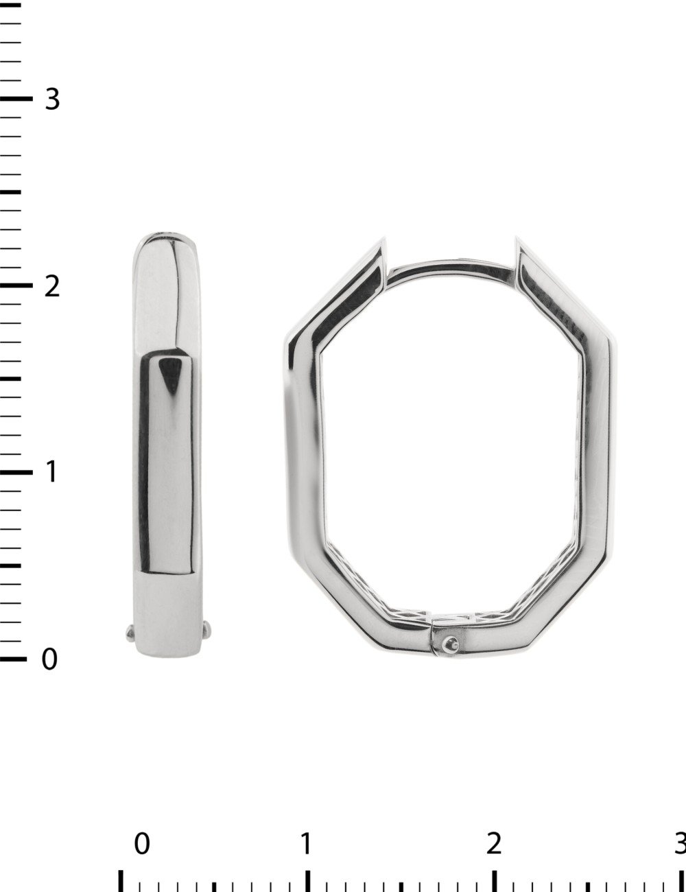 Серьги из белого золота 585 пробы