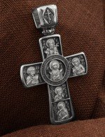 Крест из белого золота 585 пробы