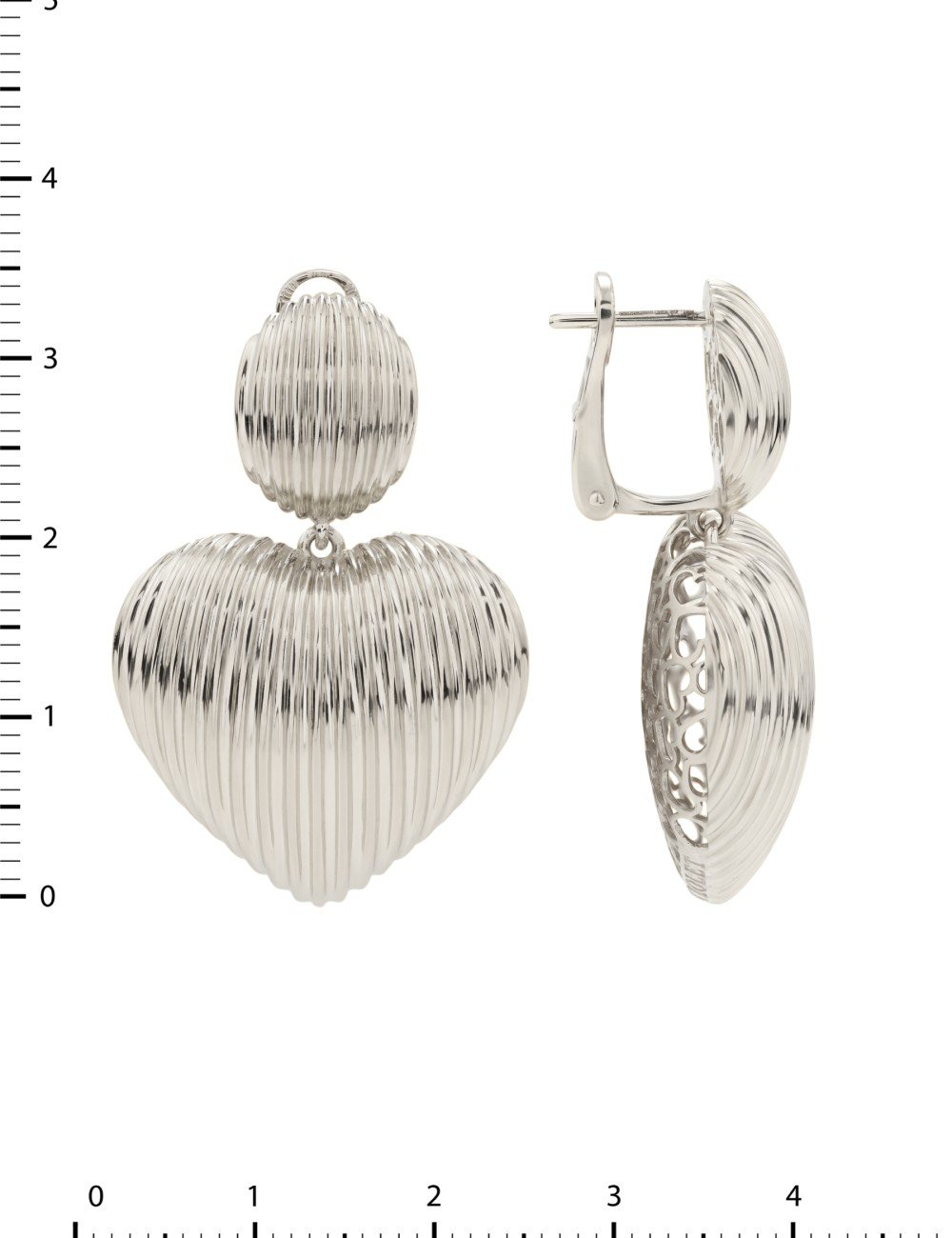 Серьги из белого золота 585 пробы