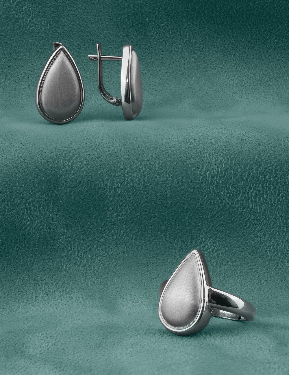 Серьги из белого золота 585 пробы