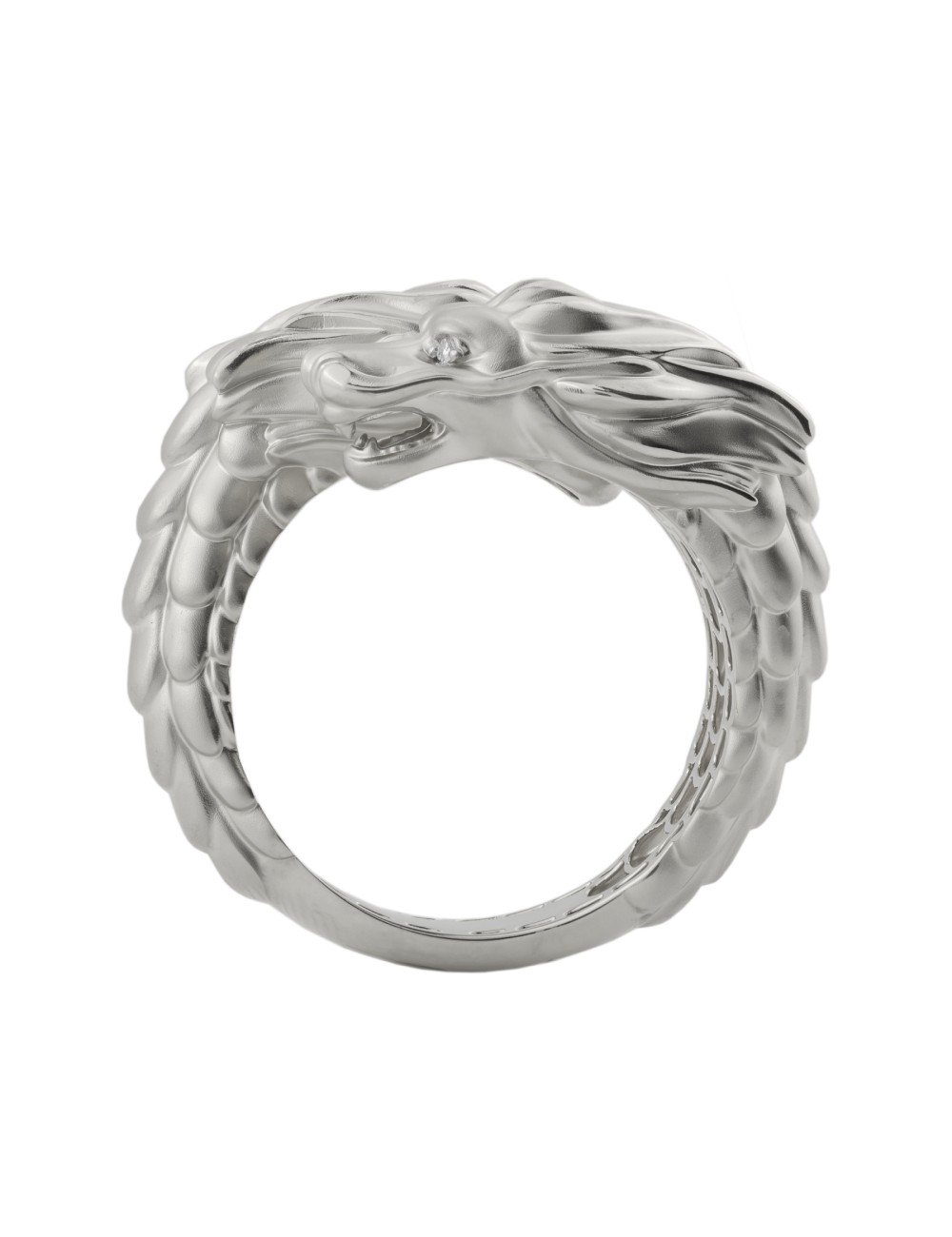 Кольцо из белого золота 585 пробы c бриллиантами