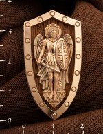 Образок из золота 585 пробы c деревом груши