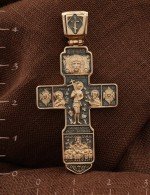 Крест из золота 585 пробы