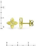 Серьги из лимонного золота 585 пробы