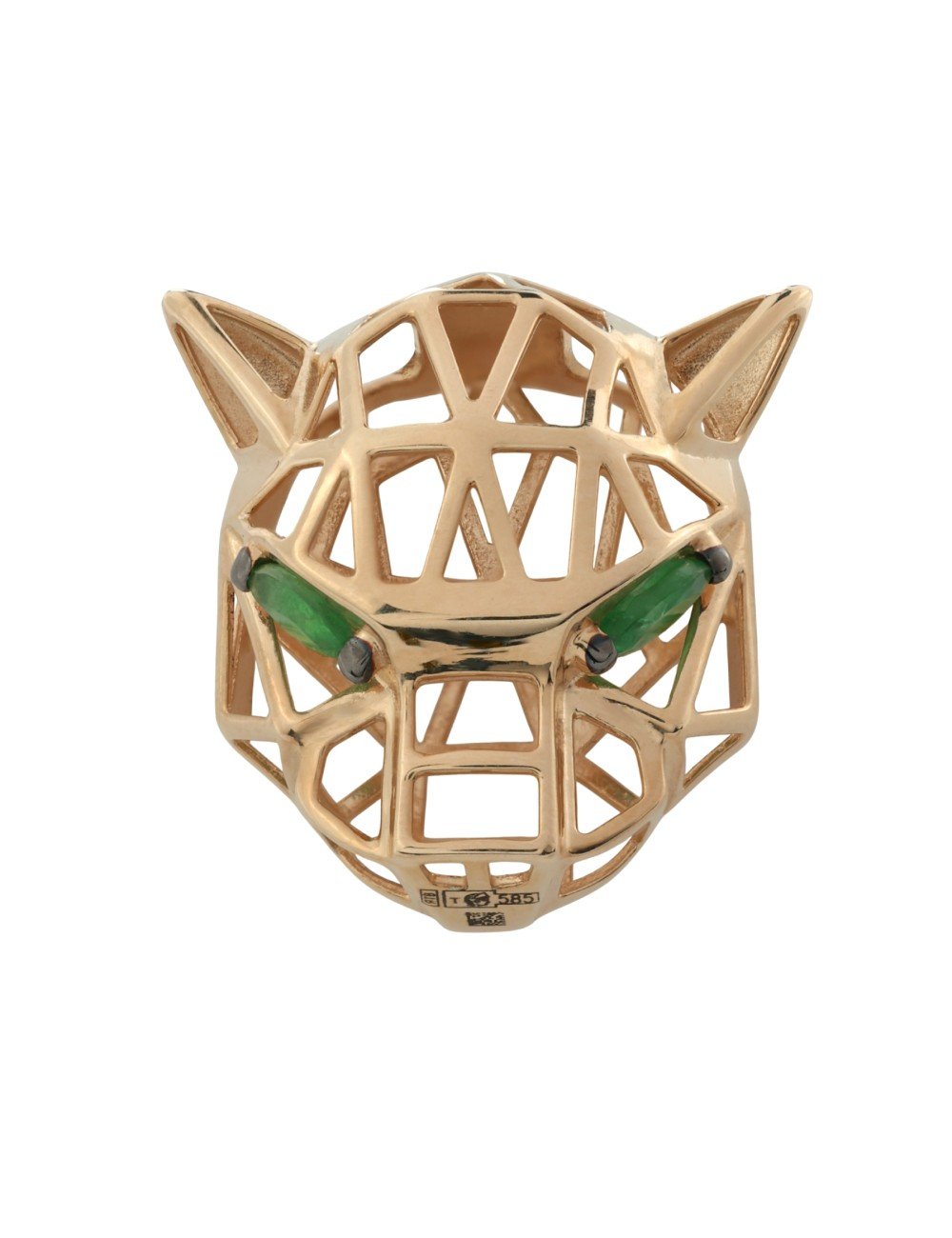 Подвеска из золота 585 пробы c изумрудом