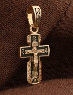 Крест из золота 585 пробы