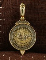 Образок из лимонного золота 585 пробы