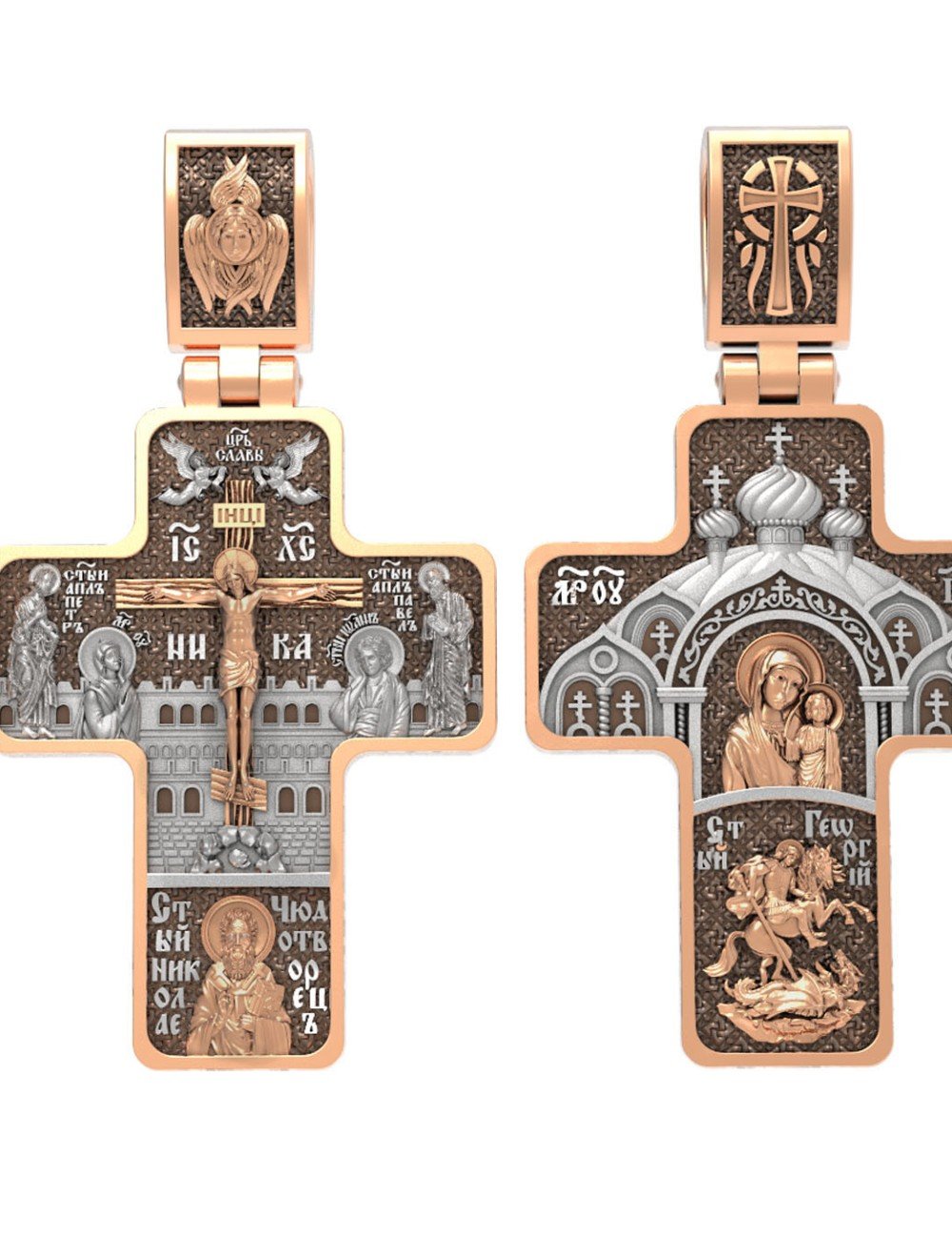 Крест из золота 585 пробы