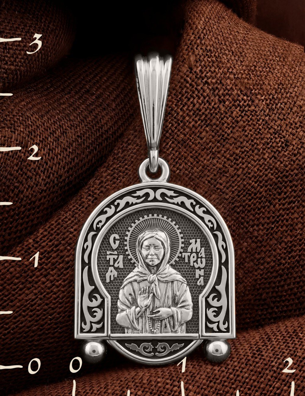 Образок из белого золота 585 пробы